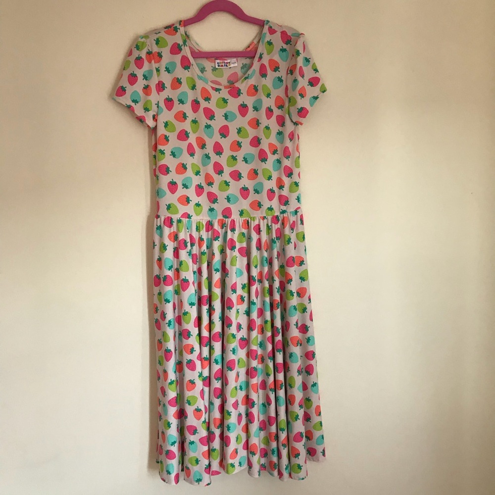 DotDotSmile twirl dress strawberries HTF!